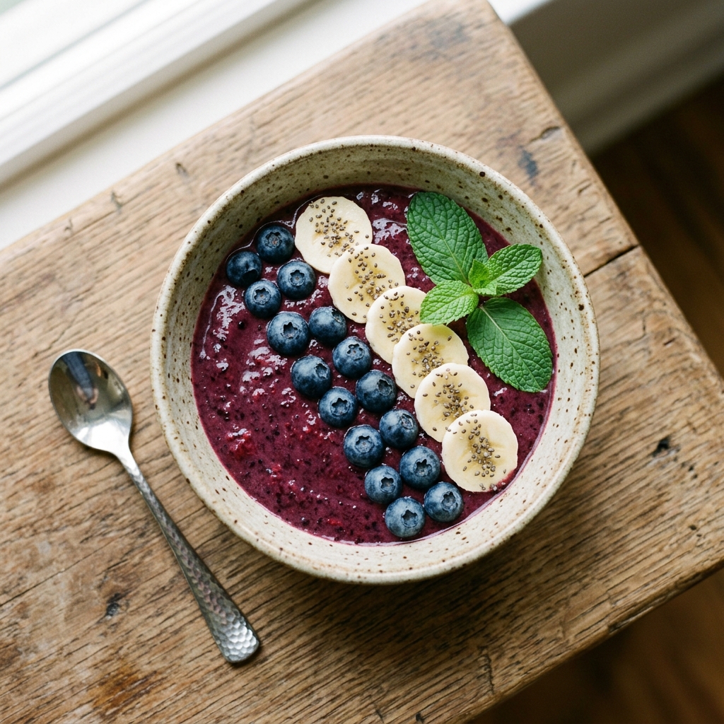 Berry Whey Protein Smoothie Bowl